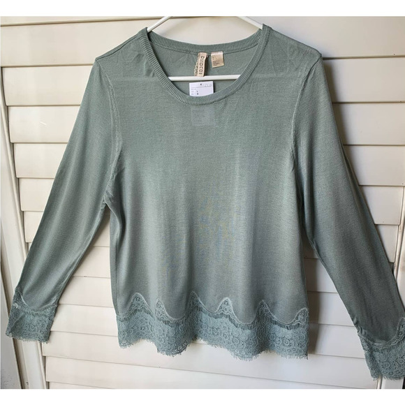 Divided Women's Crew Neck Sweater - Sage Green - Picture 1 of 6